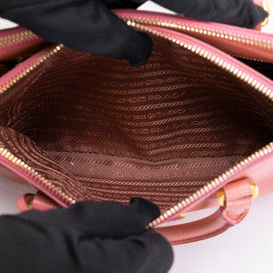PRADA SAFFIANO SMALL TOTE BAG PINK GHW