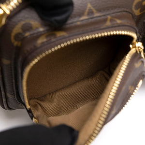 LOUIS VUITTON UTILITY CROSSBODY BAG BROWN MONOGRAM CANVAS GHW (MICROCHIP)