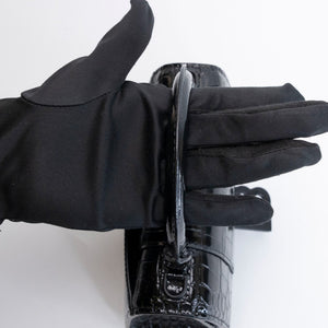 BALENCIAGA HOURGLASS BAG XS CROC-EMBOSSED CALFSKIN SO BLACK