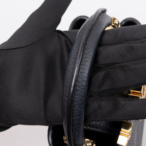 LOUIS VUITTON CAPUCINES NANO HANDBAG BLACK GHW