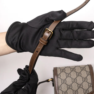 GUCCI HORSEBIT 1955 MINI BAG GG SUPREME GHW