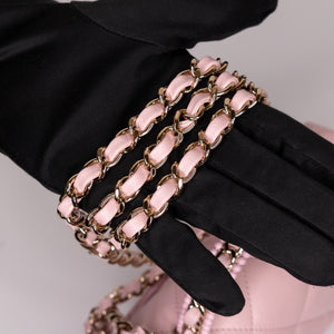 CHANEL 25P TOP HANDLE MINI FLAP BAG （MICROCHIP)