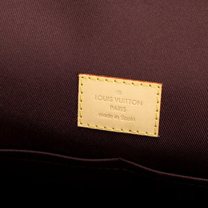 LOUIS VUITTON CLUNY MM BROWN MONOGRAM CANVAS GHW