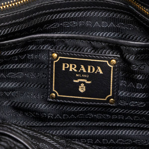 PRADA TESSUTO GAUFRE TOTE BLACK GHW