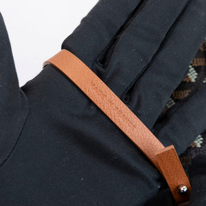 GOYARD BOHEME HOBO BAG CANVAS / CALFSKIN BLACK / BROWN SHW