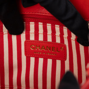CHANEL CHEVRON FLAP BAG CALFSKIN LEATHER LGHW