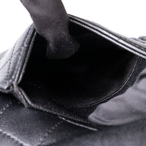 CHANEL SMALL 25 HANDBAG GRAINED CALFSKIN BLACK GHW (MICROCHIP)