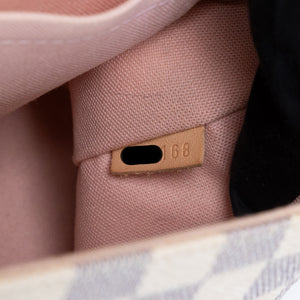 LOUIS VUITTON CROISETTE BAG DAMIER AZUR CANVAS GHW