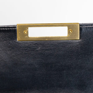 CHANEL CC GOLDEN CLASS FLAP BAG BLACK LAMBSKIN GHW