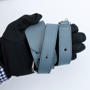 LOEWE SMALL PUZZLE BAG CALFSKIN STONE BLUE SHW