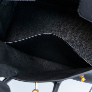 HERMES BIRKIN 25 VOLUPTO BLACK GHW STAMP G