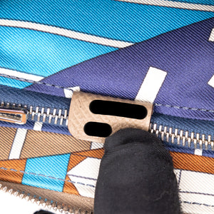 HERMES SILK IN COMPACT WALLET EPSOM ETOUPE GHW STAMP Y