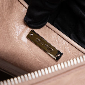 MIU MIU VITELLO LUX BOW SATCHEL CALFSKIN LEATHER
