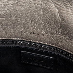 SAINT LAURENT MEDIUM NIKKI BAG CALFSKIN GREY SHW