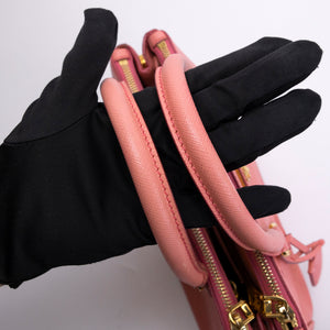 PRADA SAFFIANO SMALL TOTE BAG PINK GHW