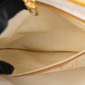 LOUIS VUITTON NEVERFULL MM DAMIER AZUR CANVAS ROSE BALLERINE GHW