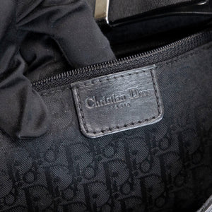 CHRISTIAN DIOR VINTAGE PUNK SHOULDER BAG BLACK SHW
