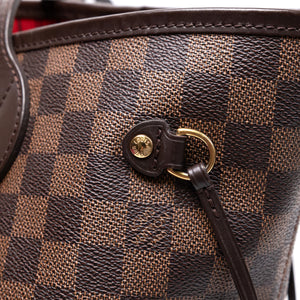 LOUIS VUITTON NEVERFULL MM DAMIER EBENE GHW