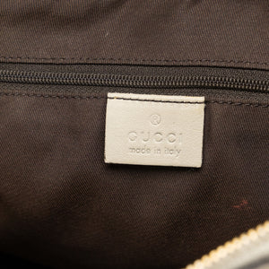 GUCCI GG CANVAS SUKEY OFF-WHITE TOP HANDLE BAG GHW