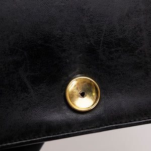 CHANEL VINTAGE FLAP BAG BLACK QUILTED LAMBSKIN GHW