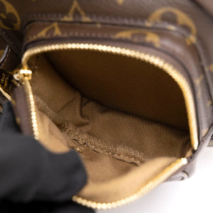 LOUIS VUITTON UTILITY CROSSBODY BAG BROWN MONOGRAM CANVAS GHW (MICROCHIP)