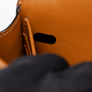 CELINE DOUBLE FLAP TRIOMPHE CANVAS WALLET ON STRAP GHW
