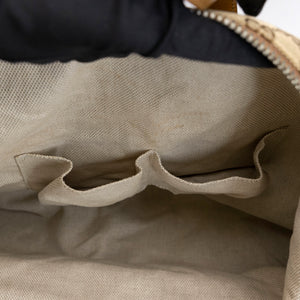 GUCCI BOSTON BAG GG CANVAS BROWN TOTE BAG SHW