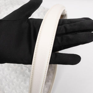 GOYARD BOHEME HOBO BAG WHITE GOYARDINE CANVAS / CALFSKIN SHW