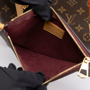 LOUIS VUITTON CARRYALL PM BROWN MONOGRAM CANVAS GHW (MICROCHIP)