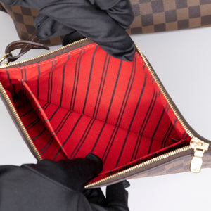 LOUIS VUITTON NEVERFULL MM DAMIER EBENE CANVAS GHW
