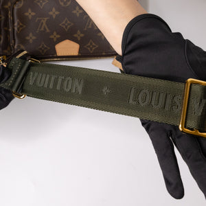 LOUIS VUITTON MULTI POCHETTE ACCESSORIES MONOGRAM CANVAS KHAKI GHW