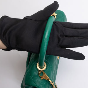 CHANEL SMALL COCO HANDLE CAVIAR GREEN LGHW