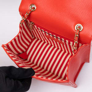 CHANEL CHEVRON FLAP BAG CALFSKIN LEATHER LGHW