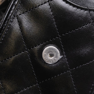 CHANEL MINI 25 BAG AGED CALFSKIN BLACK MULTICOLOUR HARDWARE (MICROCHIP)