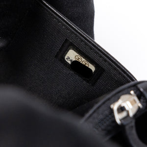CHANEL BOY WOC WALLET ON CHAIN BLACK LAMBSKIN LEATHER SHW