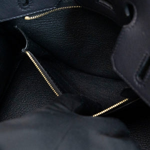 HERMES BIRKIN 25 VOLUPTO BLACK GHW STAMP G