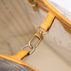 LOUIS VUITTON NEVERFULL MM DAMIER AZUR CANVAS ROSE BALLERINE GHW