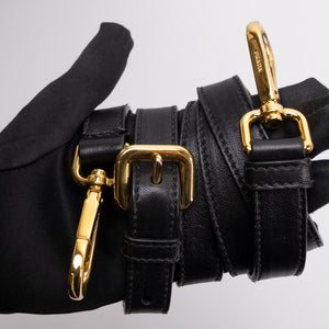 PRADA TESSUTO GAUFRE TOTE BLACK GHW