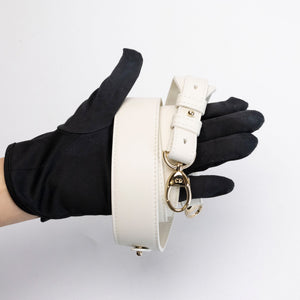 CHRISTIAN DIOR AROUND THE WORLD SMALL MY ABCDIOR LADY DIOR TOTE BAG WHITE GOLD CALFSKIN GHW