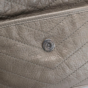 SAINT LAURENT MEDIUM NIKKI BAG CALFSKIN GREY SHW