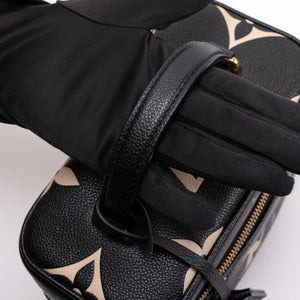LOUIS VUITTON VANITY PM BLACK/BEIGE CALFSKIN GHW (MICROCHIP)