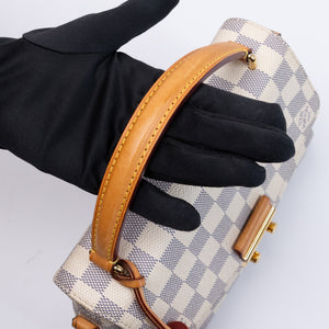LOUIS VUITTON CROISETTE BAG DAMIER AZUR CANVAS GHW