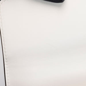 GUCCI MEDIUM SYLVIE SHOULDER BAG CALFSKIN WHITE GHW