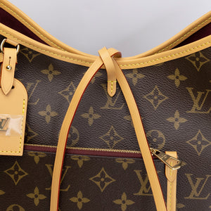 LOUIS VUITTON CARRYALL PM MONOGRAM CANVAS GHW (MICROCHIP)