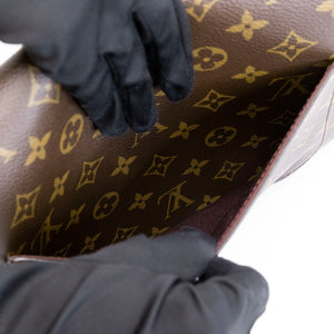 LOUIS VUITTON CLUNY MM BROWN MONOGRAM CANVAS GHW