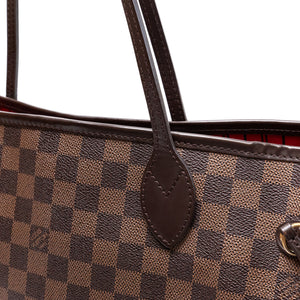 LOUIS VUITTON NEVERFULL MM DAMIER EBENE GHW