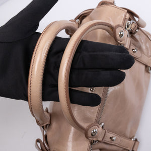 MIU MIU VITELLO LUX BOW SATCHEL CALFSKIN LEATHER