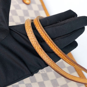 LOUIS VUITTON NEVERFULL MM DAMIER AZUR CANVAS ROSE BALLERINE GHW
