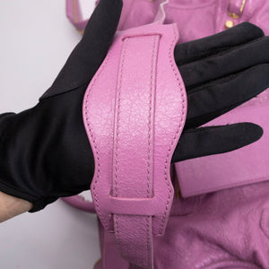 BALENCIAGA MEDIUM CLASSIC CITY CROSSBODY BAG PURPLE GHW