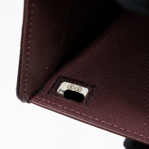 CHANEL LONG WALLET BLACK CAVIAR LEATHER GHW